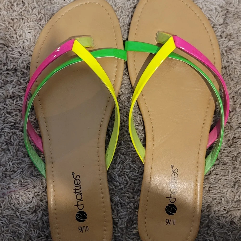 Chatties bright color strap sandals